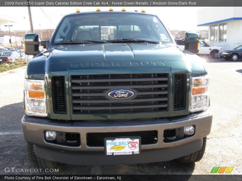 Forest Green Metallic / Medium Stone/Dark Rust 2009 Ford F250 Super Duty Cabelas Edition Crew Cab 4x4