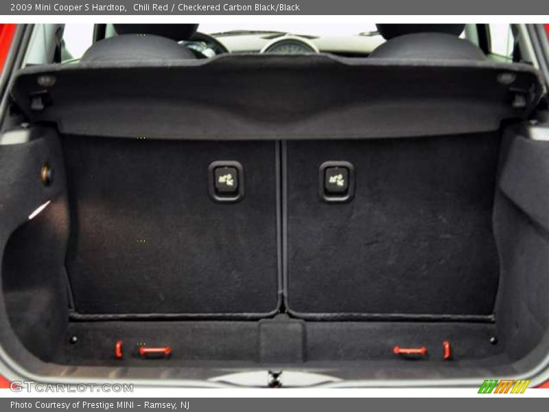 Chili Red / Checkered Carbon Black/Black 2009 Mini Cooper S Hardtop