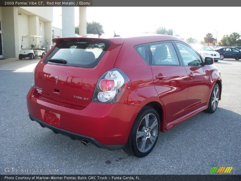Red Hot Metallic / Ebony 2009 Pontiac Vibe GT