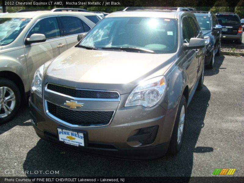 Mocha Steel Metallic / Jet Black 2012 Chevrolet Equinox LT AWD