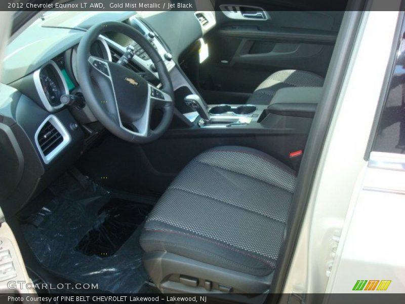 Gold Mist Metallic / Jet Black 2012 Chevrolet Equinox LT AWD