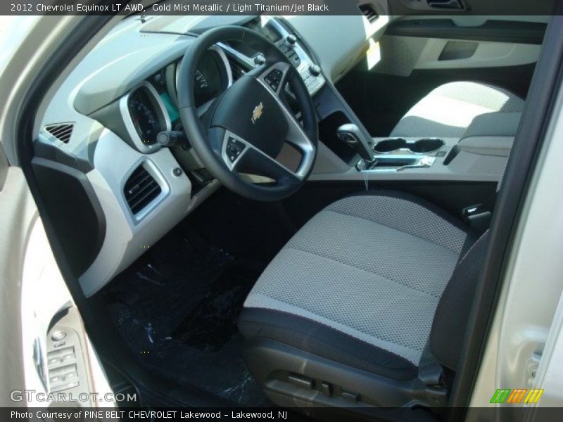 Gold Mist Metallic / Light Titanium/Jet Black 2012 Chevrolet Equinox LT AWD