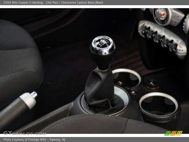 Chili Red / Checkered Carbon Black/Black 2009 Mini Cooper S Hardtop