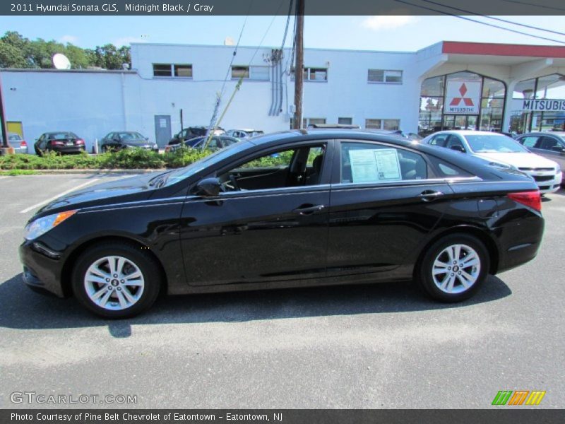 Midnight Black / Gray 2011 Hyundai Sonata GLS