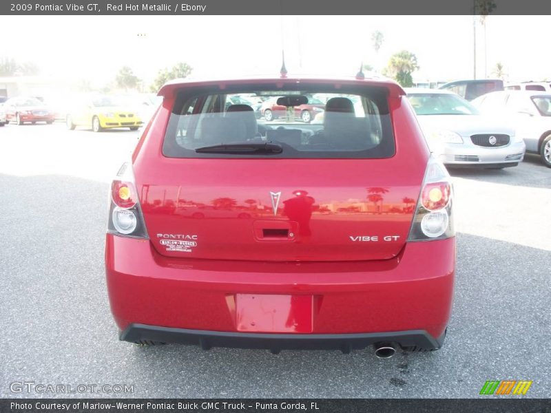 Red Hot Metallic / Ebony 2009 Pontiac Vibe GT
