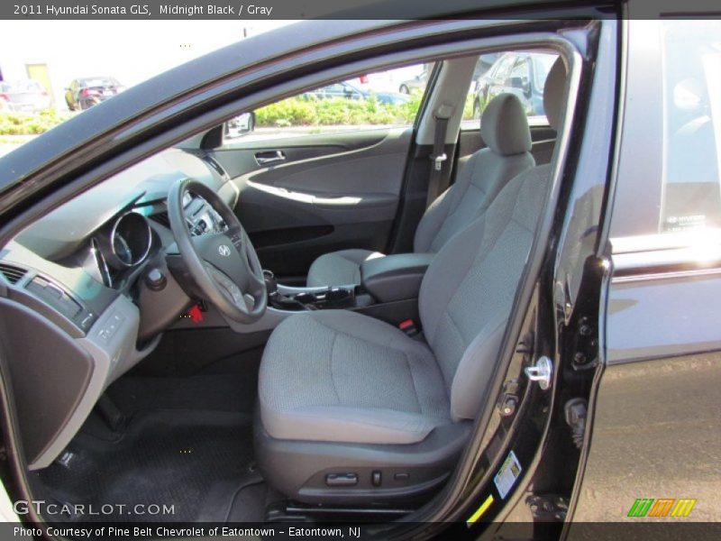 Midnight Black / Gray 2011 Hyundai Sonata GLS