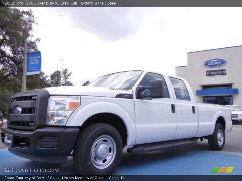 Oxford White / Steel 2012 Ford F250 Super Duty XL Crew Cab