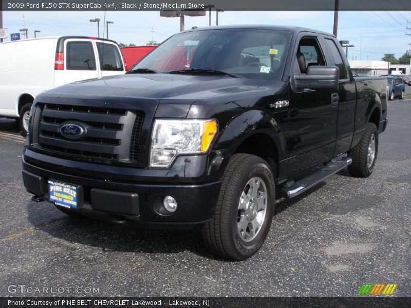 Black / Stone/Medium Stone 2009 Ford F150 STX SuperCab 4x4