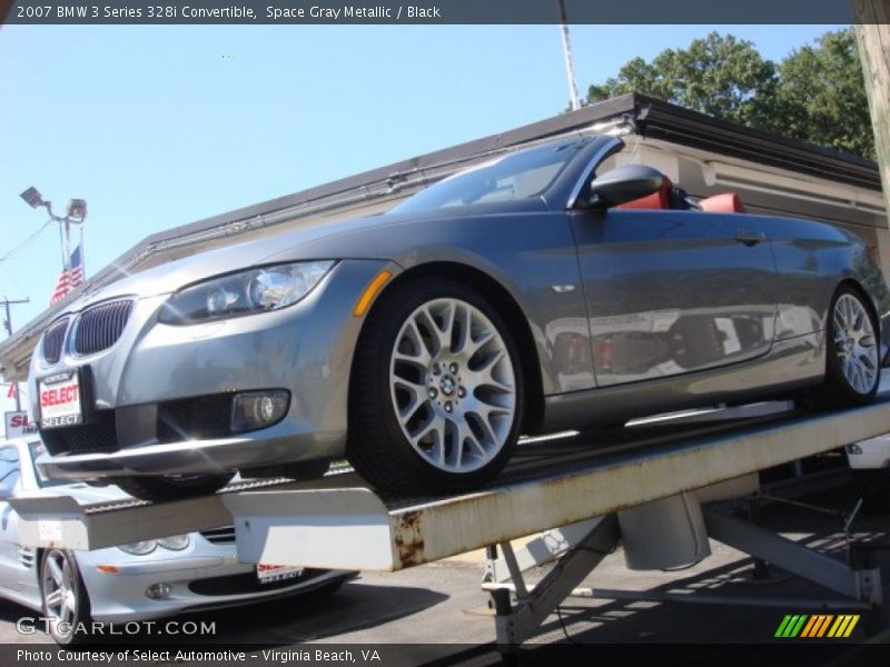 Space Gray Metallic / Black 2007 BMW 3 Series 328i Convertible