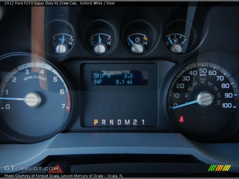  2012 F250 Super Duty XL Crew Cab XL Crew Cab Gauges