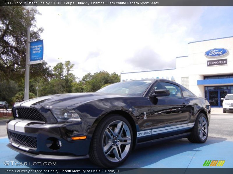 Front 3/4 View of 2012 Mustang Shelby GT500 Coupe