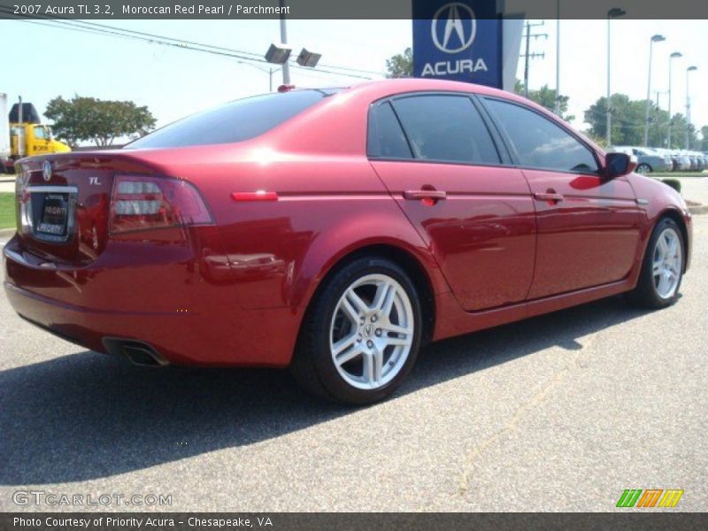 Moroccan Red Pearl / Parchment 2007 Acura TL 3.2