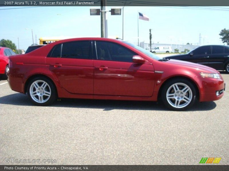 Moroccan Red Pearl / Parchment 2007 Acura TL 3.2