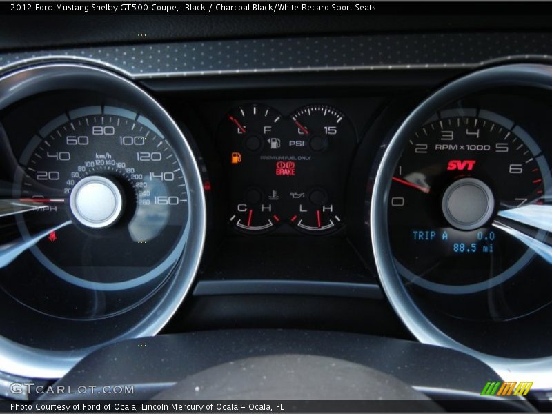  2012 Mustang Shelby GT500 Coupe Shelby GT500 Coupe Gauges