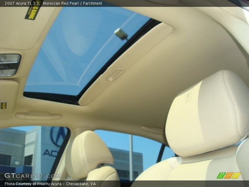 Moroccan Red Pearl / Parchment 2007 Acura TL 3.2