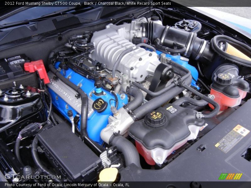  2012 Mustang Shelby GT500 Coupe Engine - 5.4 Liter Supercharged DOHC 32-Valve Ti-VCT V8