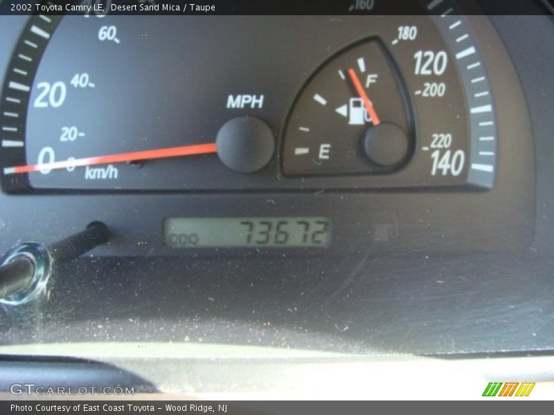 Desert Sand Mica / Taupe 2002 Toyota Camry LE