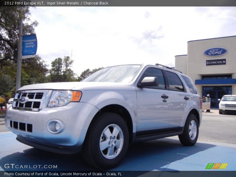 Ingot Silver Metallic / Charcoal Black 2012 Ford Escape XLT