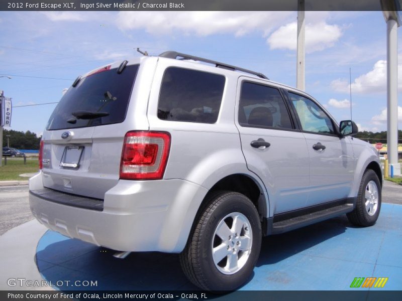 Ingot Silver Metallic / Charcoal Black 2012 Ford Escape XLT