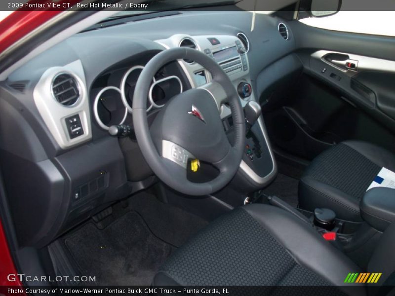 Red Hot Metallic / Ebony 2009 Pontiac Vibe GT
