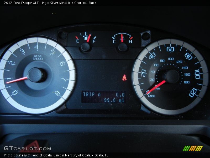 Ingot Silver Metallic / Charcoal Black 2012 Ford Escape XLT
