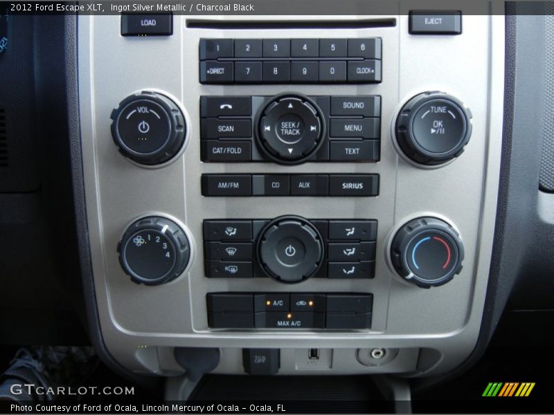 Ingot Silver Metallic / Charcoal Black 2012 Ford Escape XLT