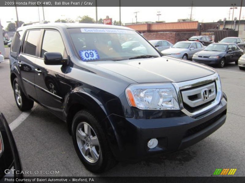 Bali Blue Pearl / Gray 2009 Honda Pilot EX 4WD