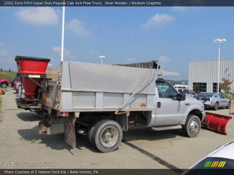 Silver Metallic / Medium Graphite 2002 Ford F450 Super Duty Regular Cab 4x4 Plow Truck