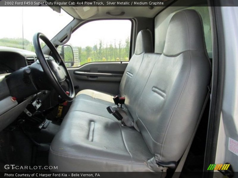  2002 F450 Super Duty Regular Cab 4x4 Plow Truck Medium Graphite Interior