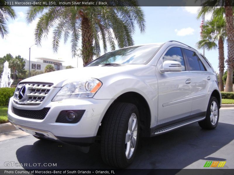 Iridium Silver Metallic / Black 2011 Mercedes-Benz ML 350