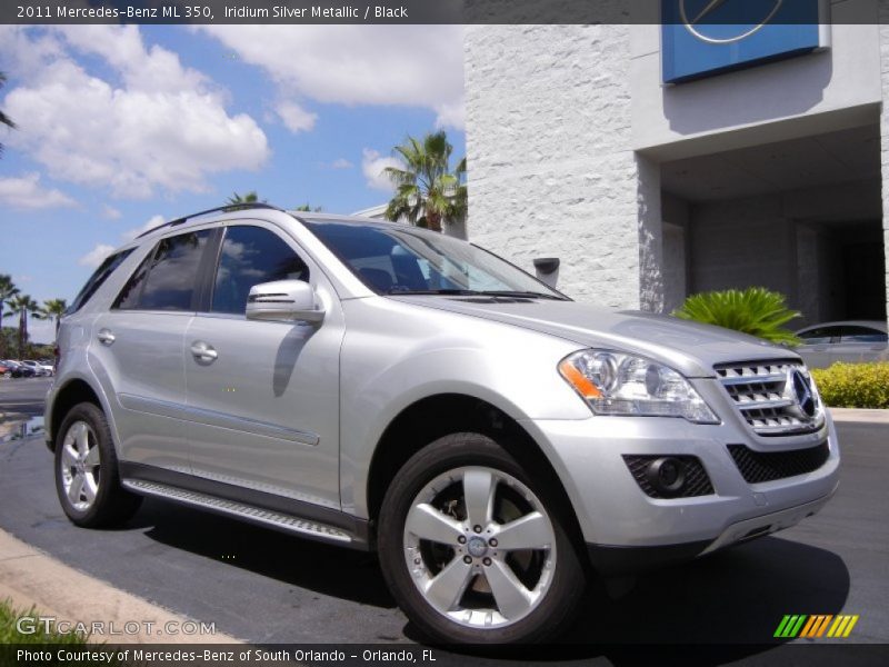 Iridium Silver Metallic / Black 2011 Mercedes-Benz ML 350
