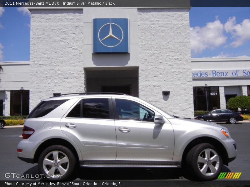 Iridium Silver Metallic / Black 2011 Mercedes-Benz ML 350