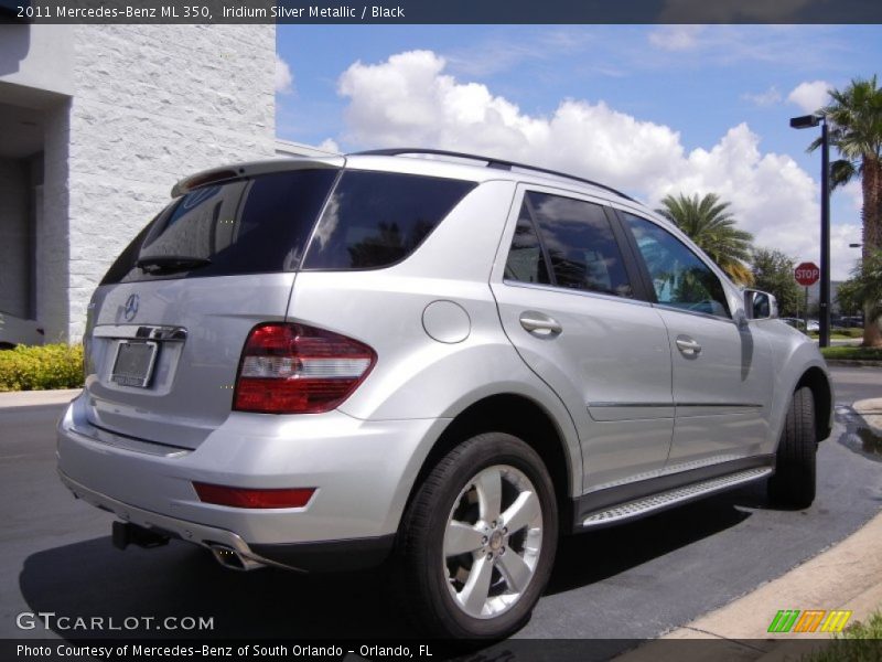 Iridium Silver Metallic / Black 2011 Mercedes-Benz ML 350