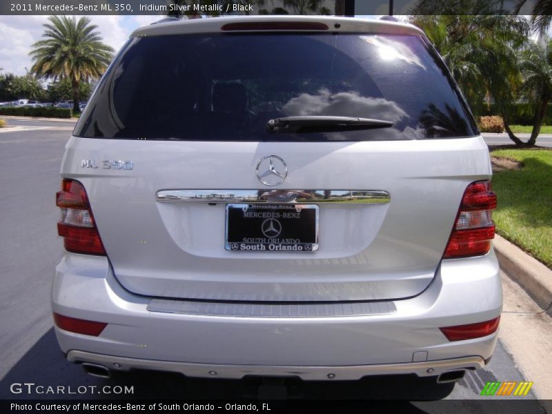 Iridium Silver Metallic / Black 2011 Mercedes-Benz ML 350