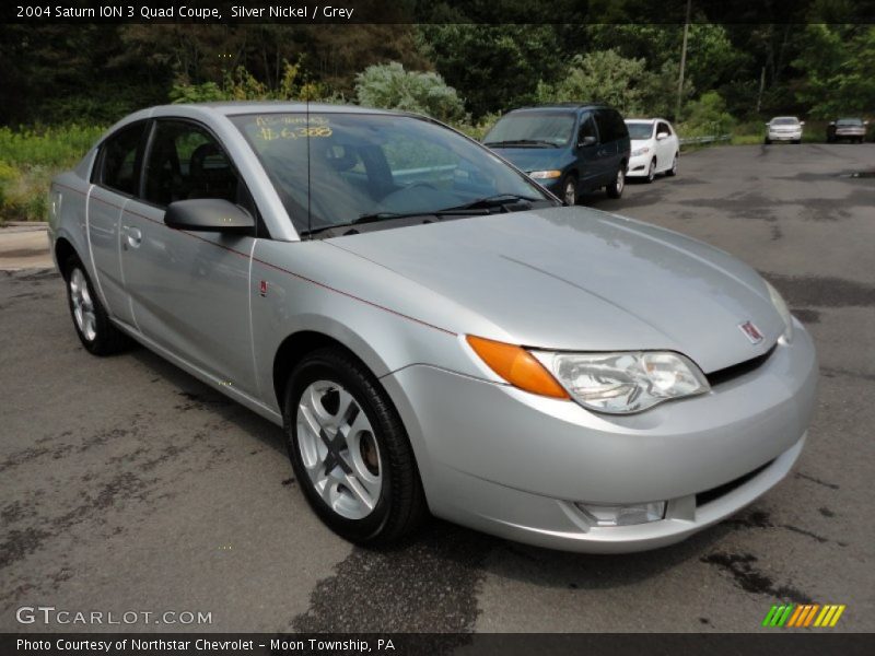 Silver Nickel / Grey 2004 Saturn ION 3 Quad Coupe