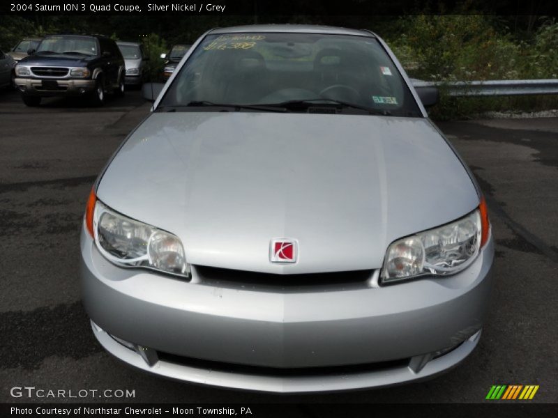 Silver Nickel / Grey 2004 Saturn ION 3 Quad Coupe