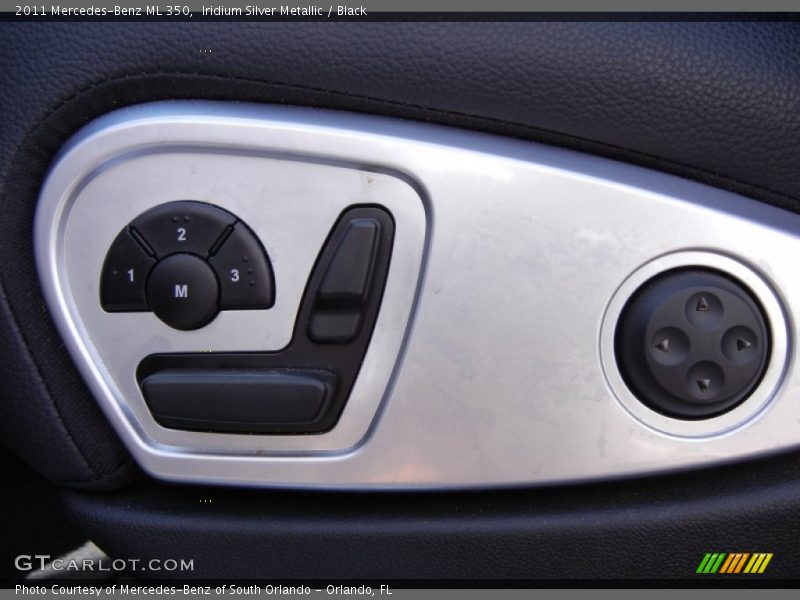 Iridium Silver Metallic / Black 2011 Mercedes-Benz ML 350
