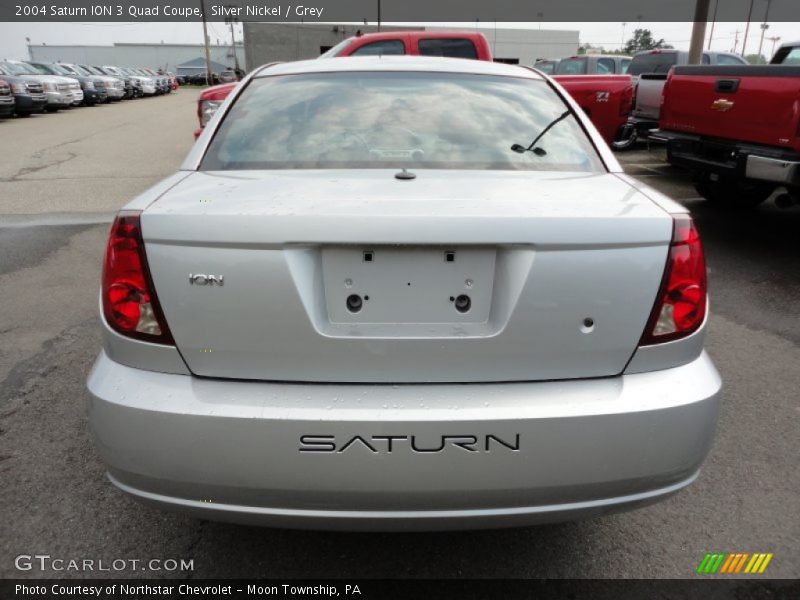 Silver Nickel / Grey 2004 Saturn ION 3 Quad Coupe