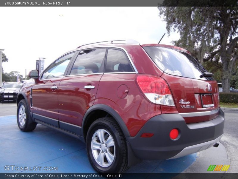Ruby Red / Tan 2008 Saturn VUE XE