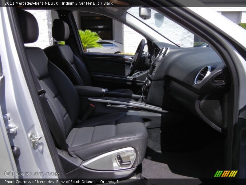 Iridium Silver Metallic / Black 2011 Mercedes-Benz ML 350
