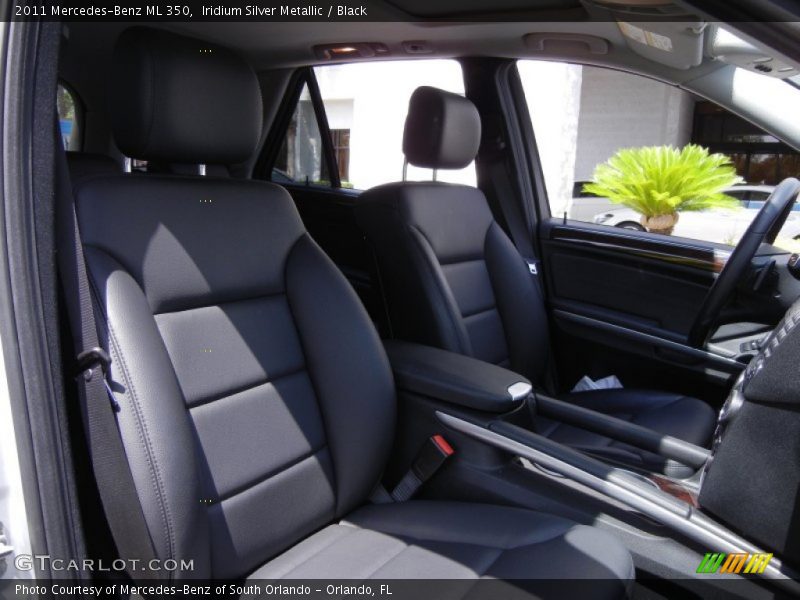Iridium Silver Metallic / Black 2011 Mercedes-Benz ML 350
