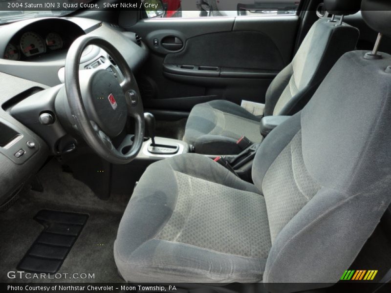  2004 ION 3 Quad Coupe Grey Interior
