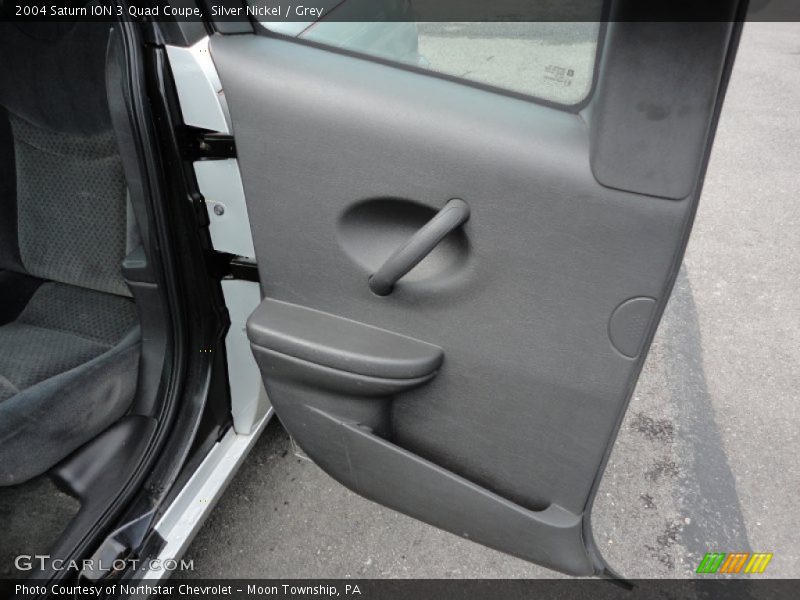 Silver Nickel / Grey 2004 Saturn ION 3 Quad Coupe