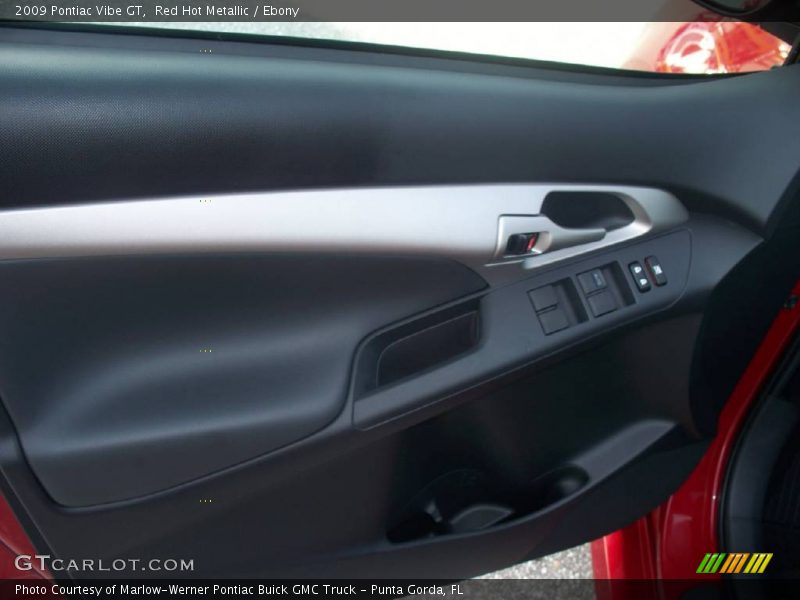 Red Hot Metallic / Ebony 2009 Pontiac Vibe GT