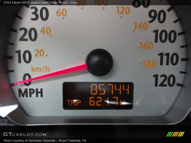 Silver Nickel / Grey 2004 Saturn ION 3 Quad Coupe