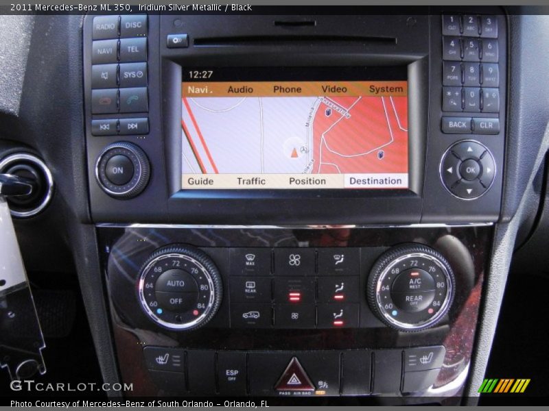 Iridium Silver Metallic / Black 2011 Mercedes-Benz ML 350