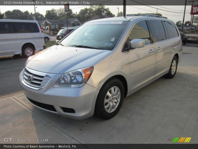 Alabaster Silver Metallic / Gray 2010 Honda Odyssey EX-L