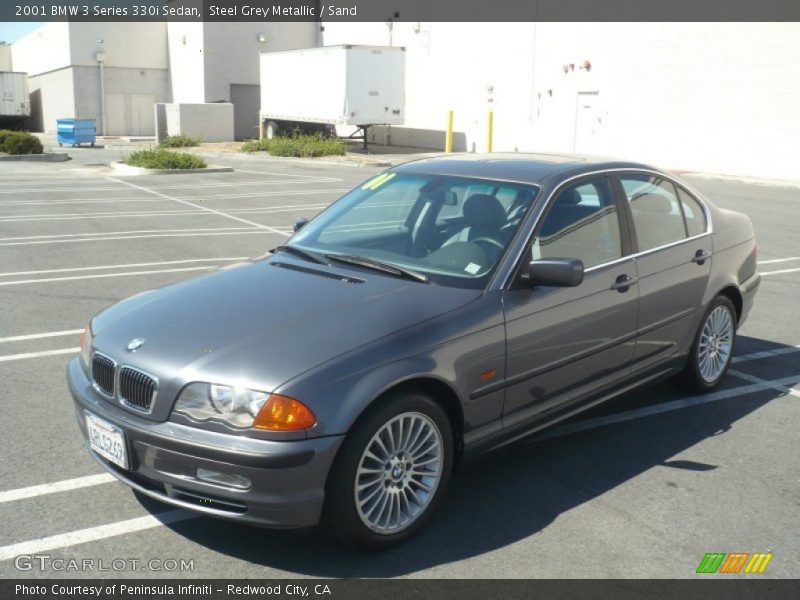 Steel Grey Metallic / Sand 2001 BMW 3 Series 330i Sedan