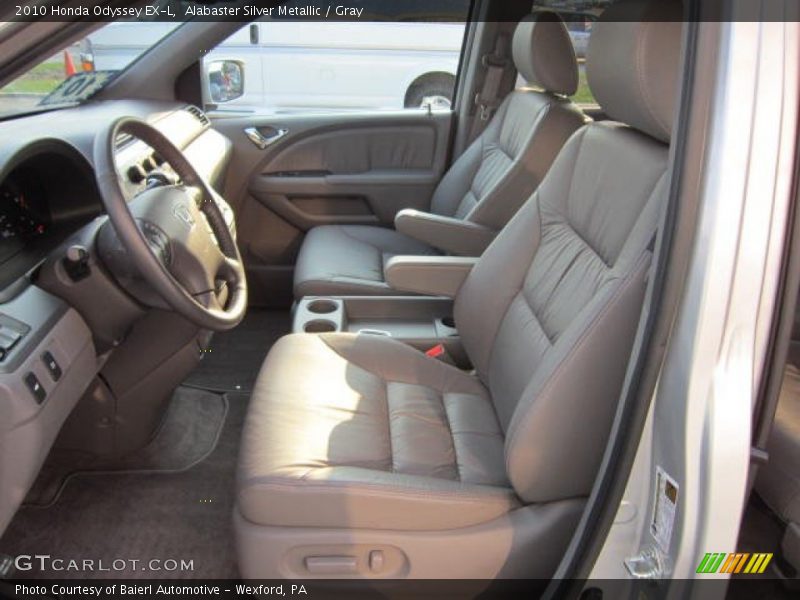 Alabaster Silver Metallic / Gray 2010 Honda Odyssey EX-L