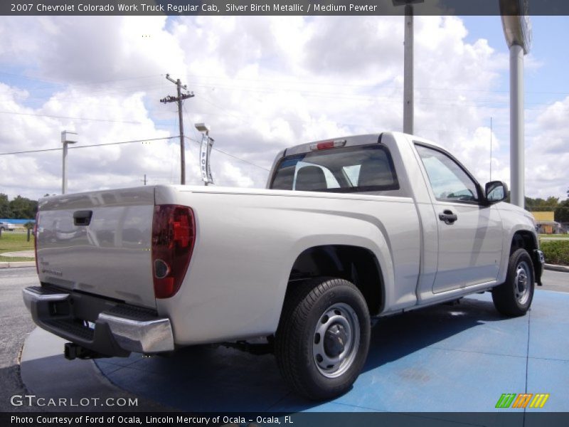 Silver Birch Metallic / Medium Pewter 2007 Chevrolet Colorado Work Truck Regular Cab